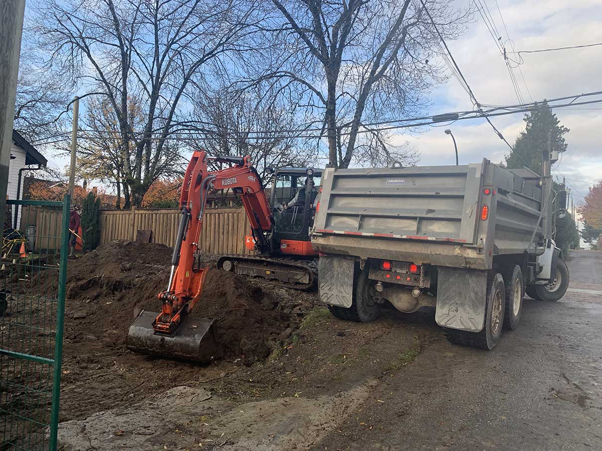 Land clearing services for new construction and excavation